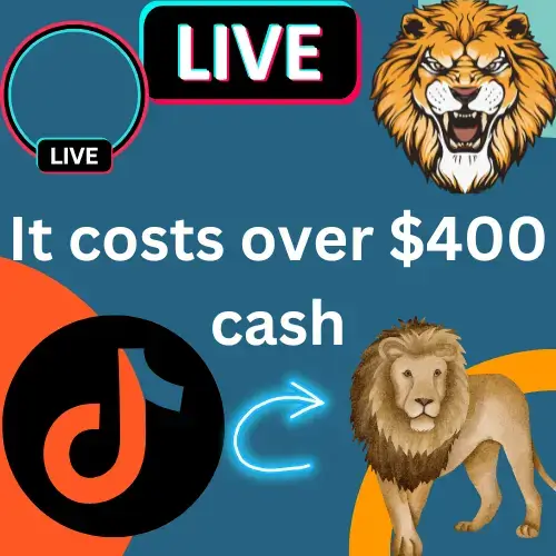 how much is lion on TikTok
